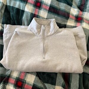 Aritzia Light Gray Men's Zip-Up Sweater